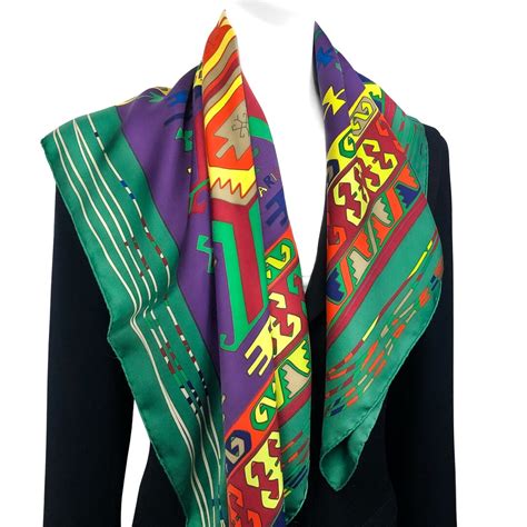 hermes scarf kilim|Hermes parure scarf 90.